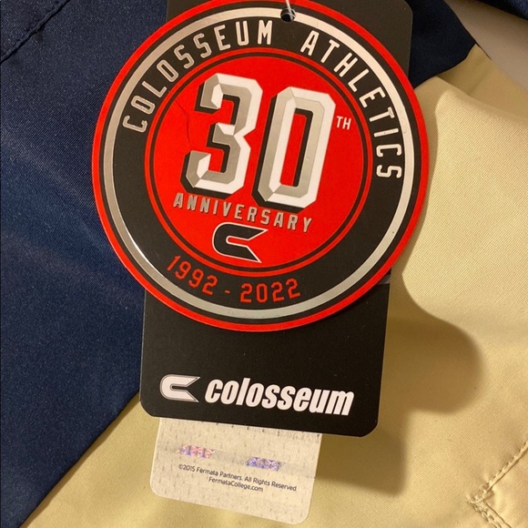 Notre Dame 1/4 Zip Navy Blue & Tan Jacket Windbreaker NWT - Picture 6 of 10